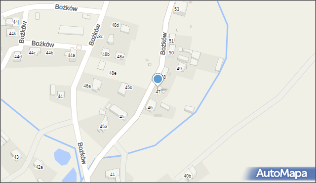 Bożków, Bożków, 47, mapa Bożków