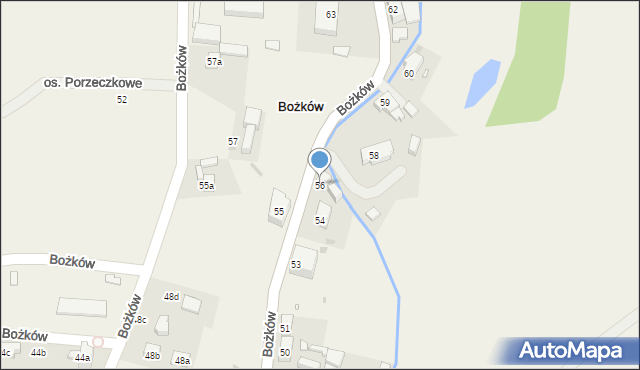 Bożków, Bożków, 56, mapa Bożków