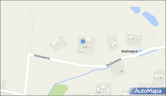 Bożkowice, Bożkowice, 2, mapa Bożkowice