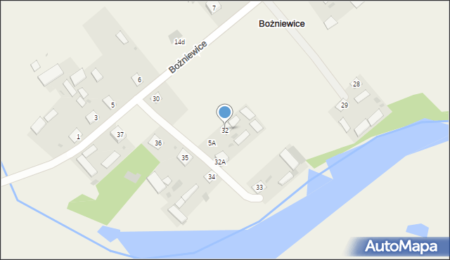 Bożniewice, Bożniewice, 32, mapa Bożniewice