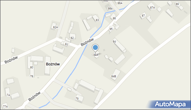 Bożnów, Bożnów, 84A, mapa Bożnów