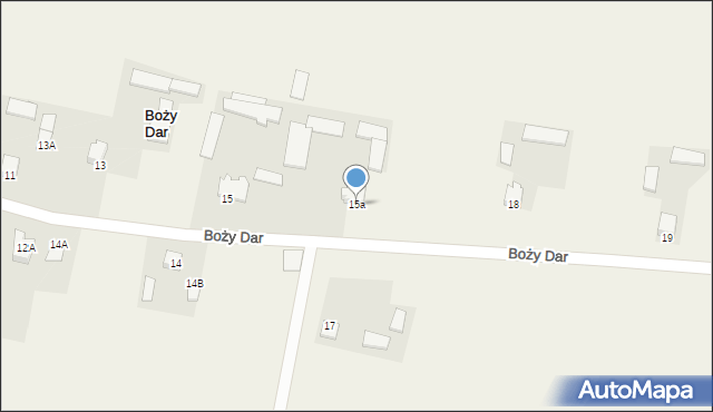 Boży Dar, Boży Dar, 15a, mapa Boży Dar