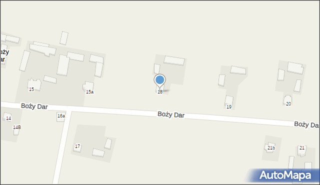 Boży Dar, Boży Dar, 18, mapa Boży Dar