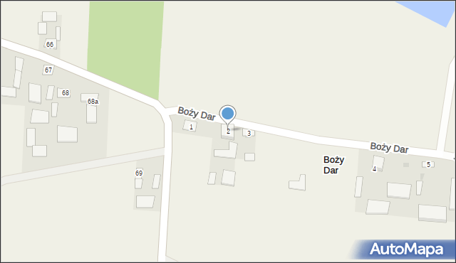 Boży Dar, Boży Dar, 2, mapa Boży Dar