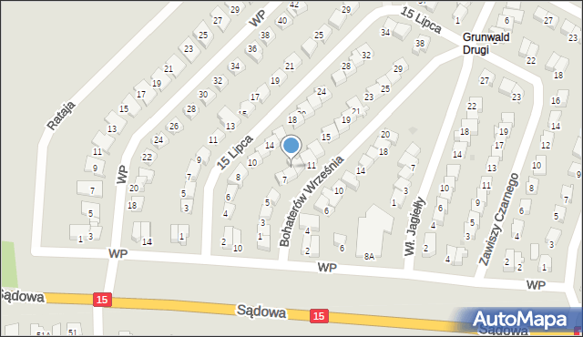 Brodnica, Bohaterów Września, 9, mapa Brodnica