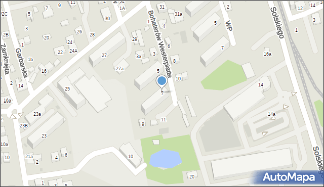 Brzesko, Bohaterów Westerplatte, 7, mapa Brzesko