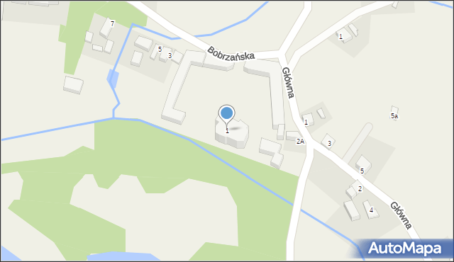 Brzeźnica, Bobrzańska, 1, mapa Brzeźnica