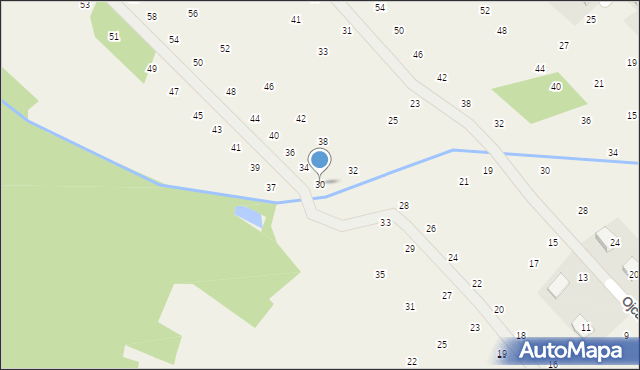 Brzozówka, Boczna, 30, mapa Brzozówka