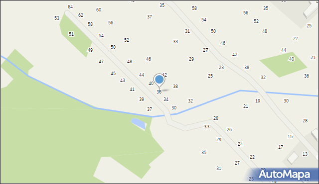 Brzozówka, Boczna, 36, mapa Brzozówka