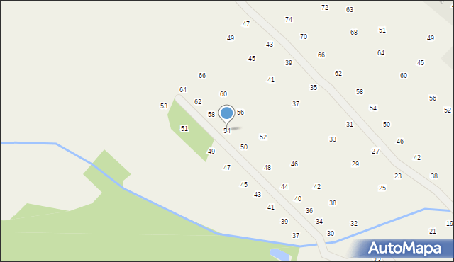 Brzozówka, Boczna, 54, mapa Brzozówka