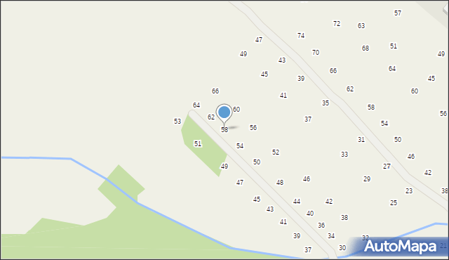 Brzozówka, Boczna, 58, mapa Brzozówka