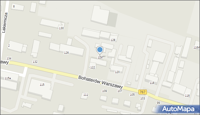 Busko-Zdrój, Bohaterów Warszawy, 124, mapa Busko-Zdrój