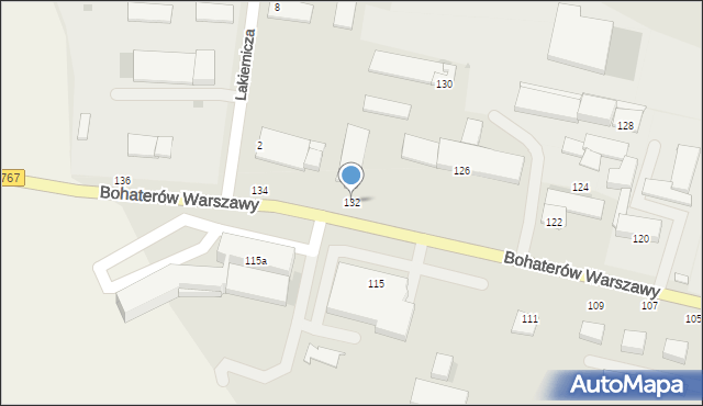 Busko-Zdrój, Bohaterów Warszawy, 132, mapa Busko-Zdrój