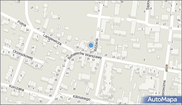 Busko-Zdrój, Bohaterów Warszawy, 33a, mapa Busko-Zdrój