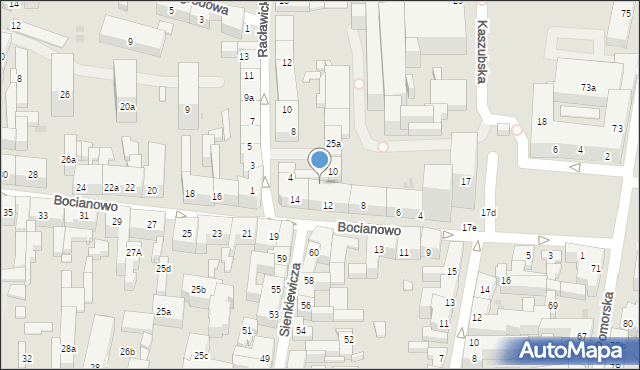 Bydgoszcz, Bocianowo, 12a, mapa Bydgoszczy