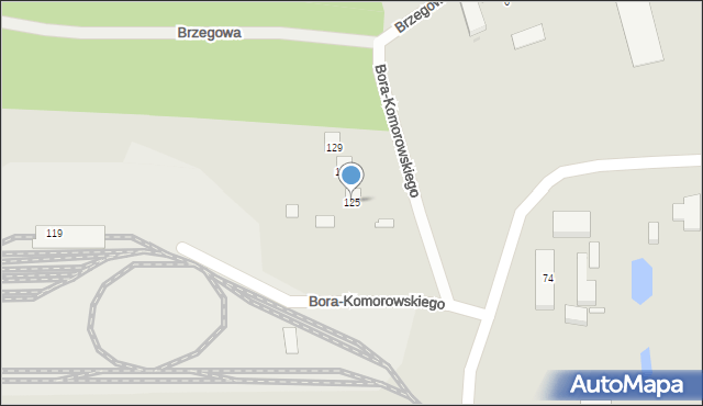 Bydgoszcz, Bora-Komorowskiego Tadeusza, gen., 125, mapa Bydgoszczy