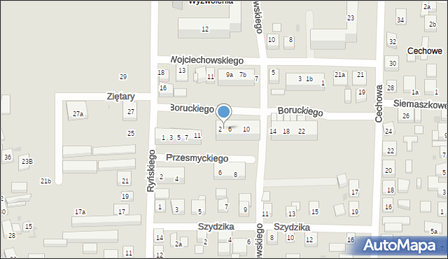 Bydgoszcz, Boruckiego Kazimierza, 4, mapa Bydgoszczy