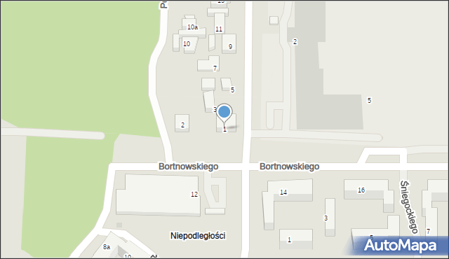 Bydgoszcz, Bora-Komorowskiego Tadeusza, gen., 1, mapa Bydgoszczy