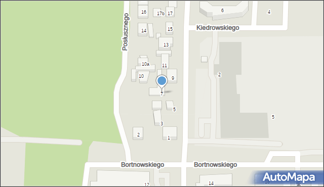 Bydgoszcz, Bora-Komorowskiego Tadeusza, gen., 7, mapa Bydgoszczy