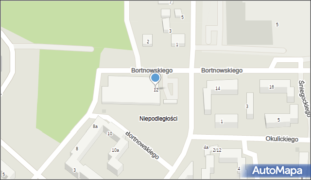Bydgoszcz, Bortnowskiego Władysława, gen., 12, mapa Bydgoszczy