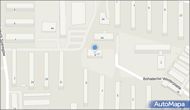 Bydgoszcz, Bohaterów Westerplatte, 4, mapa Bydgoszczy