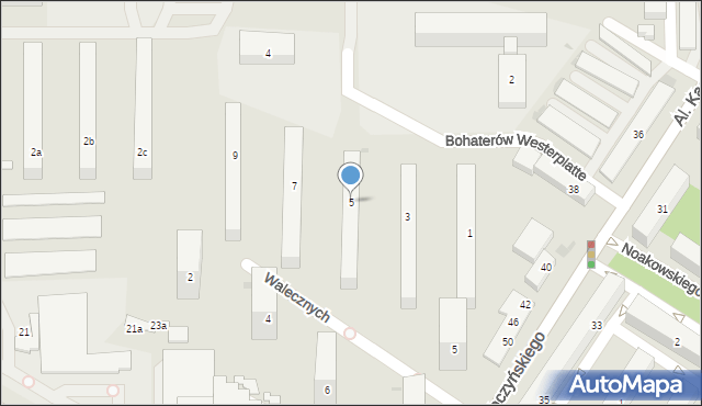 Bydgoszcz, Bohaterów Westerplatte, 5, mapa Bydgoszczy