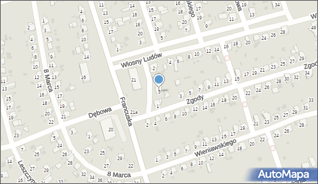 Bytom, Bogusławskiego Wojciecha, 3, mapa Bytomia