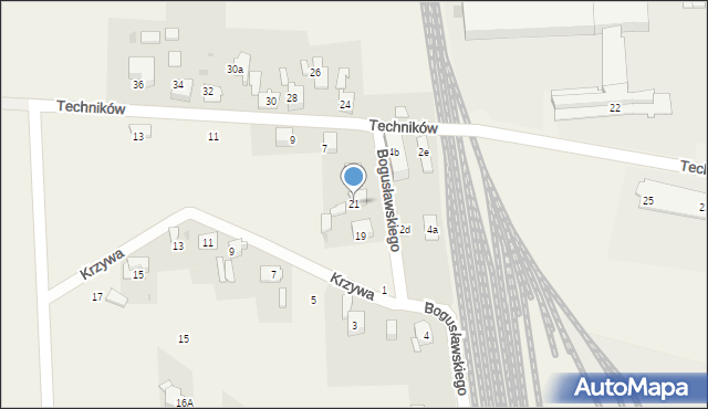 Chełm Śląski, Bogusławskiego Wojciecha, 21, mapa Chełm Śląski