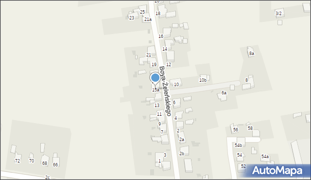 Chełm Śląski, Boya-Żeleńskiego Tadeusza, 15a, mapa Chełm Śląski