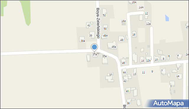 Chełm Śląski, Boya-Żeleńskiego Tadeusza, 37a, mapa Chełm Śląski