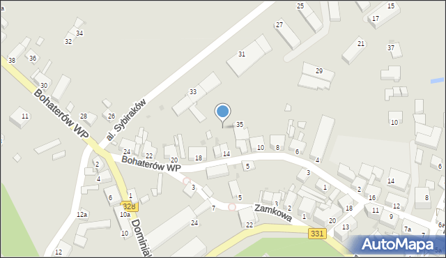 Chocianów, Bohaterów Wojska Polskiego, 14a, mapa Chocianów