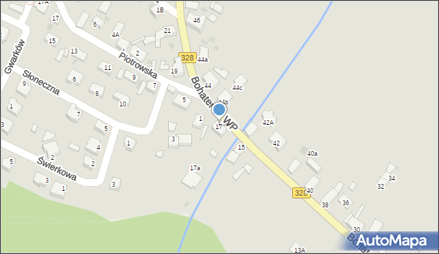 Chocianów, Bohaterów Wojska Polskiego, 17, mapa Chocianów