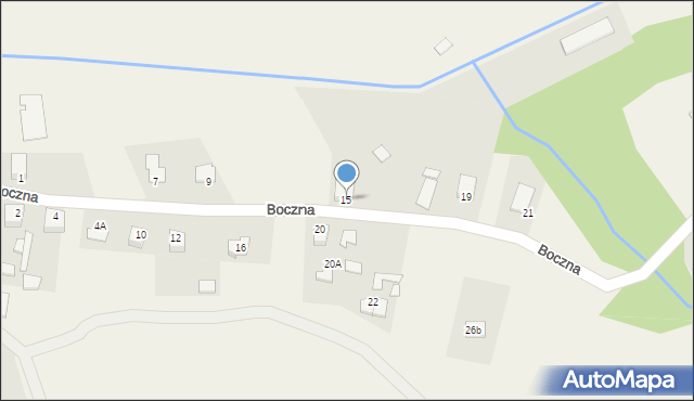 Chruszczobród, Boczna, 15, mapa Chruszczobród