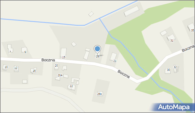 Chruszczobród, Boczna, 19, mapa Chruszczobród