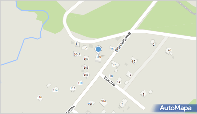 Chrzanów, Borowcowa, 100, mapa Chrzanów