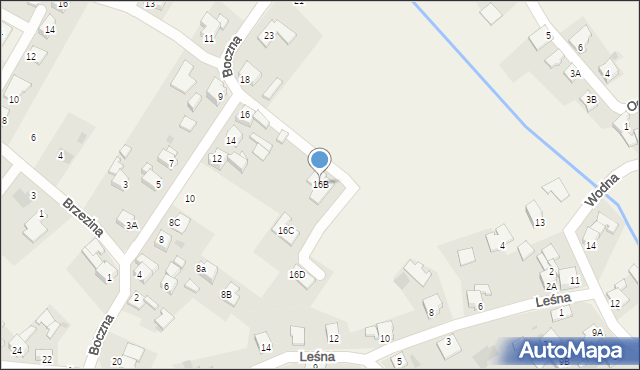 Chudów, Boczna, 16B, mapa Chudów