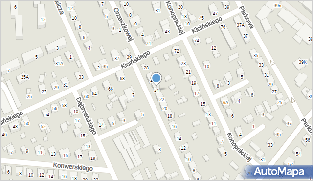 Ciechanów, Borodzicza Stanisława, 24, mapa Ciechanów