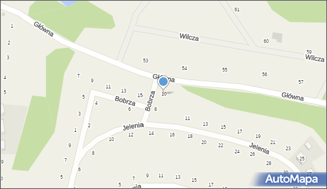 Cieszów, Bobrza, 10, mapa Cieszów