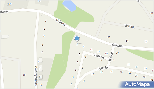 Cieszów, Bobrza, 7, mapa Cieszów