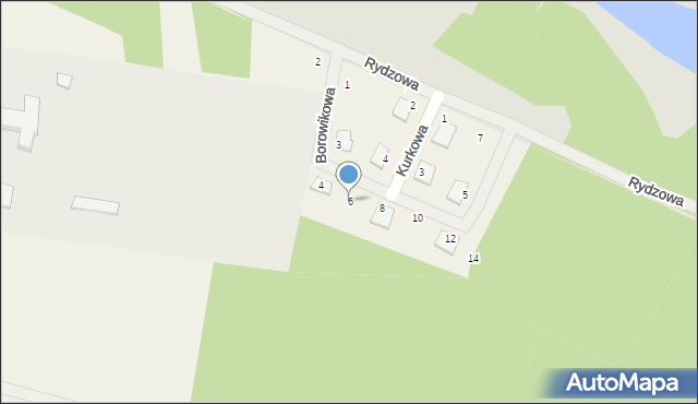 Czapury, Borowikowa, 6, mapa Czapury