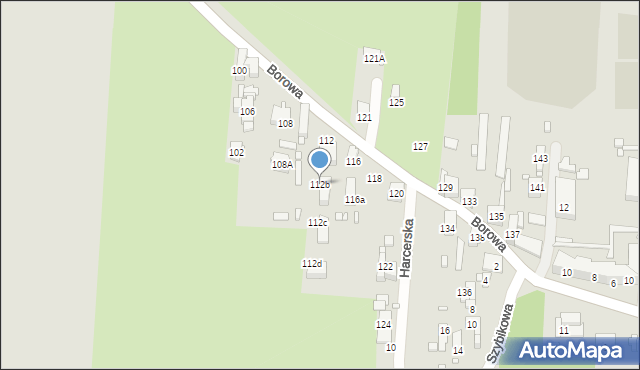 Czeladź, Borowa, 112b, mapa Czeladź