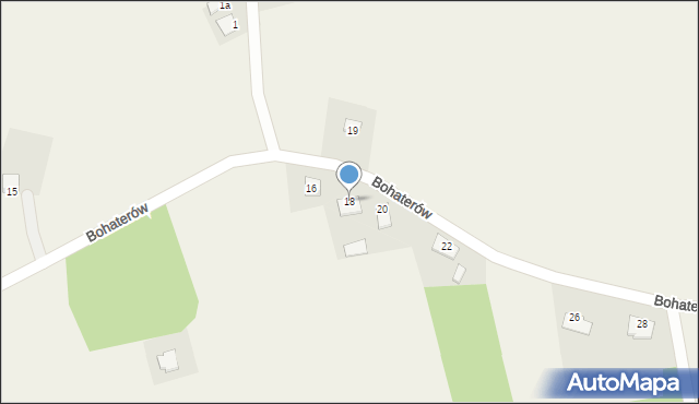 Czemlewo, Bohaterów, 18, mapa Czemlewo