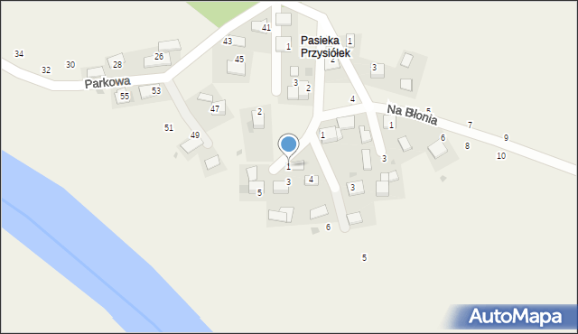 Czernichów, Boczna, 1, mapa Czernichów