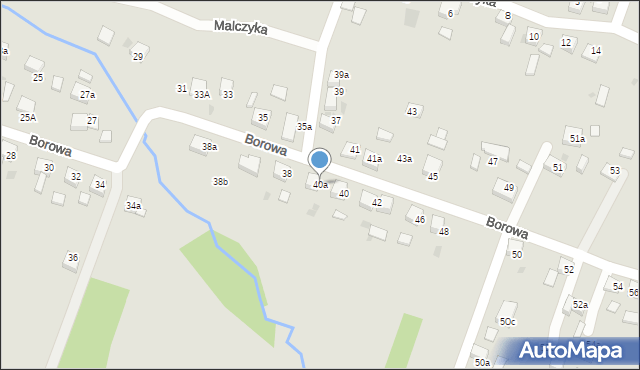 Czerwionka-Leszczyny, Borowa, 40a, mapa Czerwionka-Leszczyny