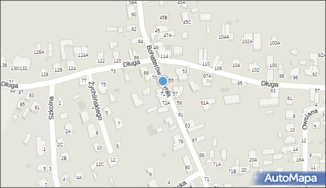 Częstochowa, Bohaterów Katynia, 72, mapa Częstochowy