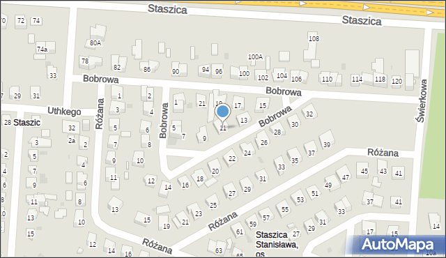 Dąbrowa Górnicza, Bobrowa, 11, mapa Dąbrowa Górnicza