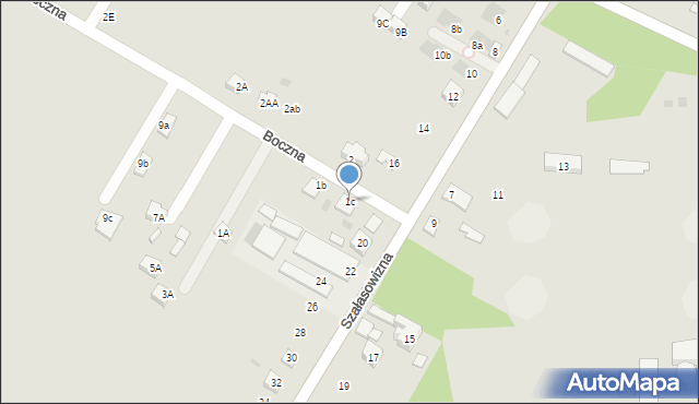 Dąbrowa Górnicza, Boczna, 1c, mapa Dąbrowa Górnicza