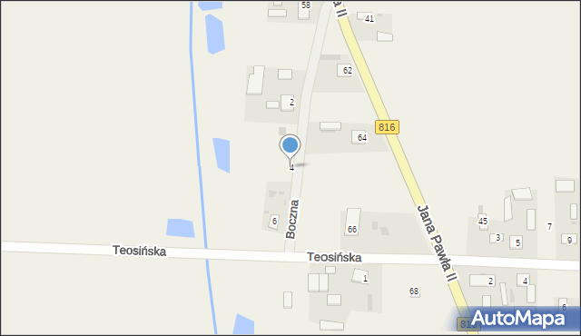 Dorohusk, Boczna, 4, mapa Dorohusk