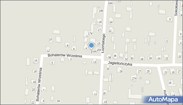 Drohiczyn, Bohaterów Września, 2, mapa Drohiczyn