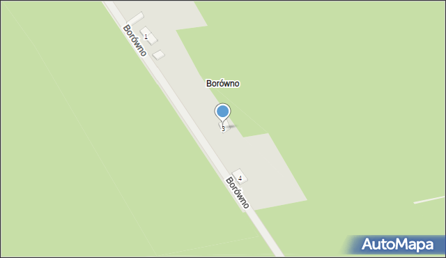 Dyszno, Borówno, 3, mapa Dyszno